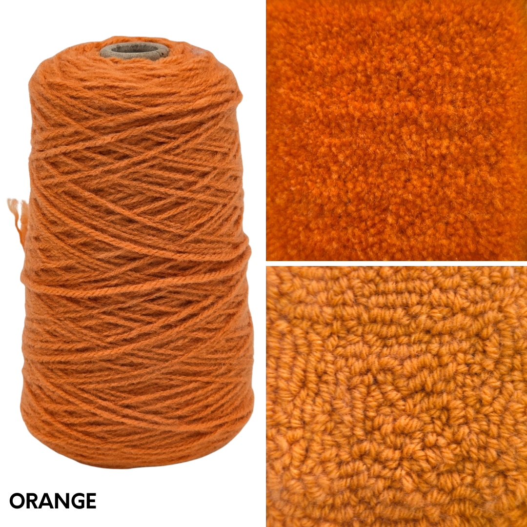 100% Acrylic Rug Yarn 250gm Cones | Pre-order Ships Approximately June 20, 2026