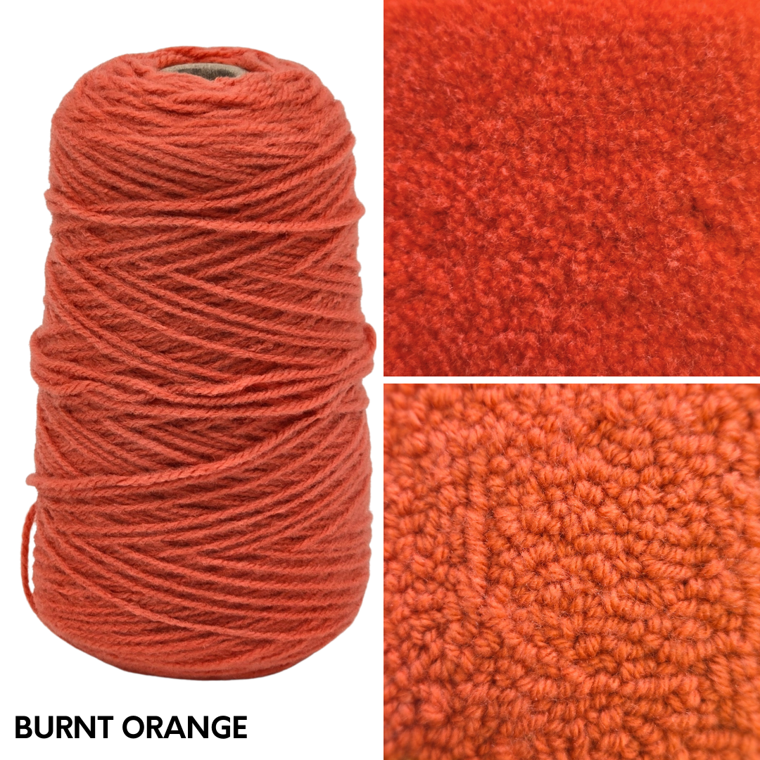 100% Acrylic Rug Yarn 250gm Cones | Pre-order Ships Approximately June 20, 2026