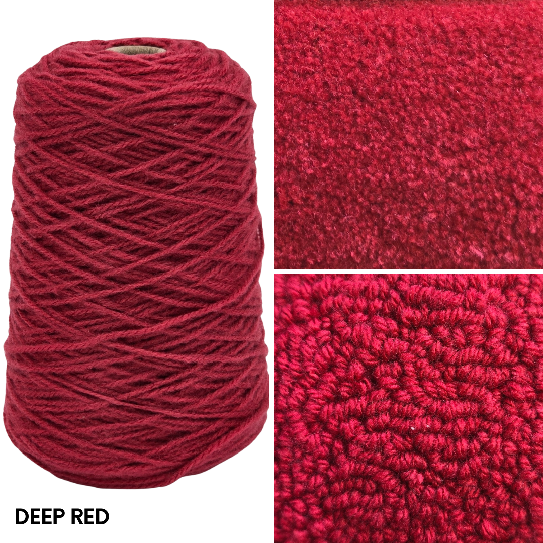 100% Acrylic Rug Yarn 250gm Cones | Pre-order Ships Approximately June 20, 2026