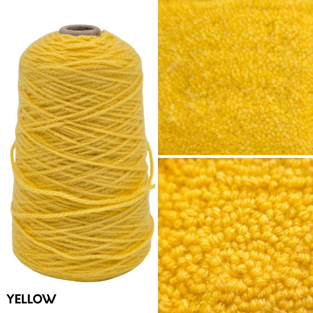 100% Acrylic Rug Yarn 250gm Cones | Pre-order Ships Approximately June 20, 2026