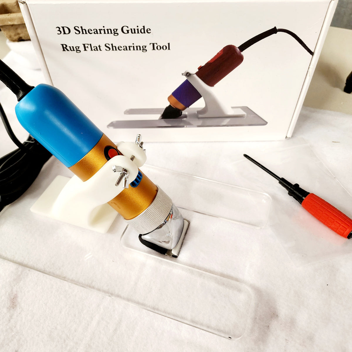 3D Printed Carving Guide for Heavy Duty Rug Carver OR Rosewood Carver