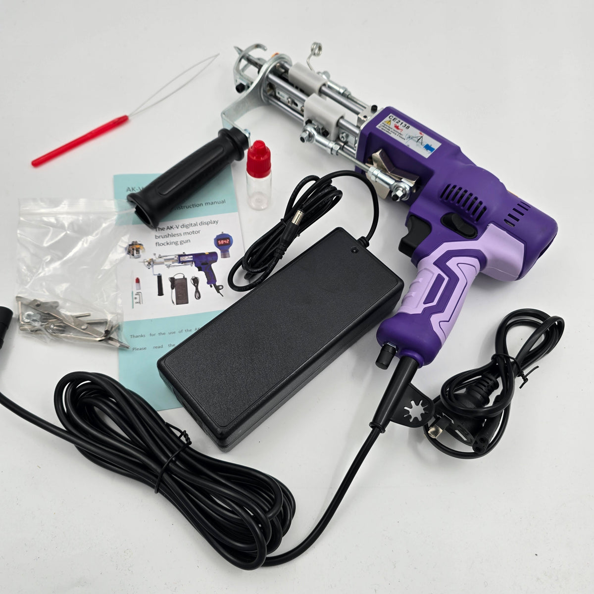 New Purple AK-V Cut Pile Tufting Gun | Free Shipping