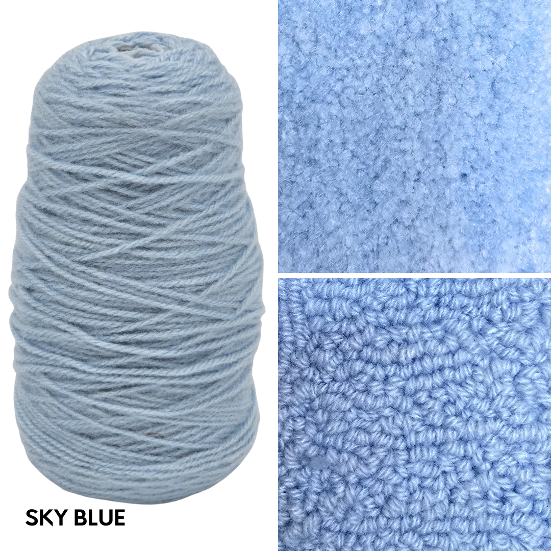 100% Acrylic Rug Yarn 250gm Cones | Pre-order Ships Approximately June 20, 2026