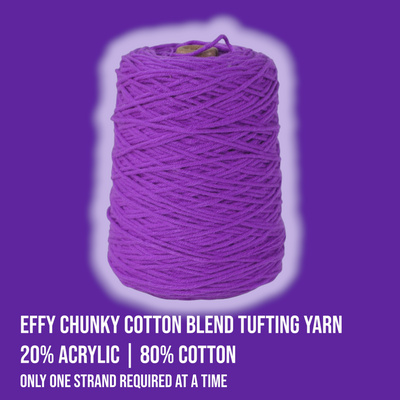 EFFY Acrylic & Cotton Blend Yarn 0.44lbs cones