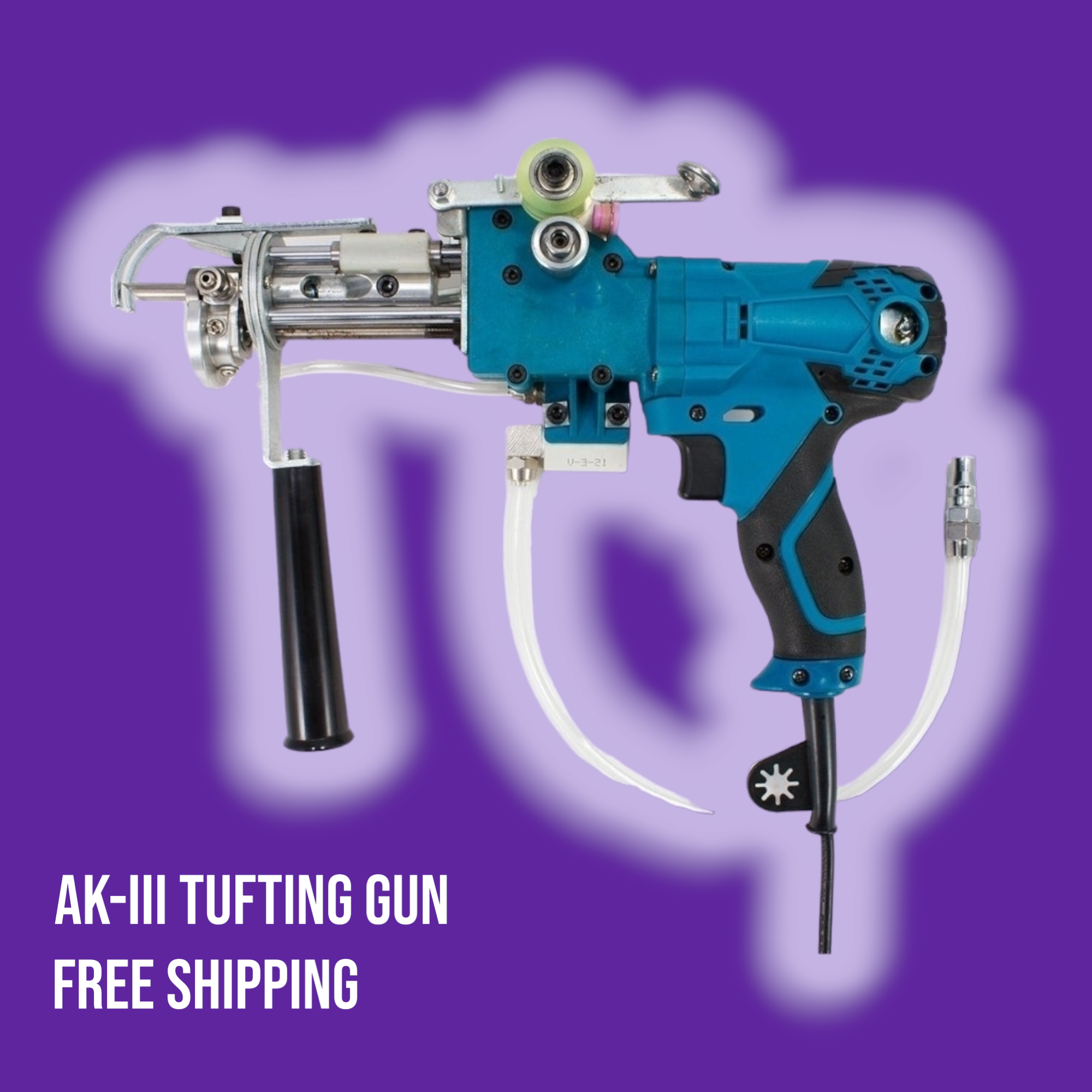 AK III Pneumatic Loop and Cut Pile Tufting Machine | Free Shipping