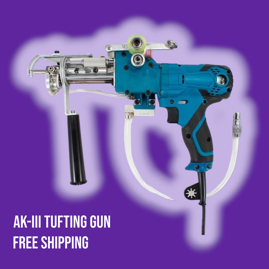 AK-III Pneumatic Loop and Cut Pile Tufting Machine | Free Shipping