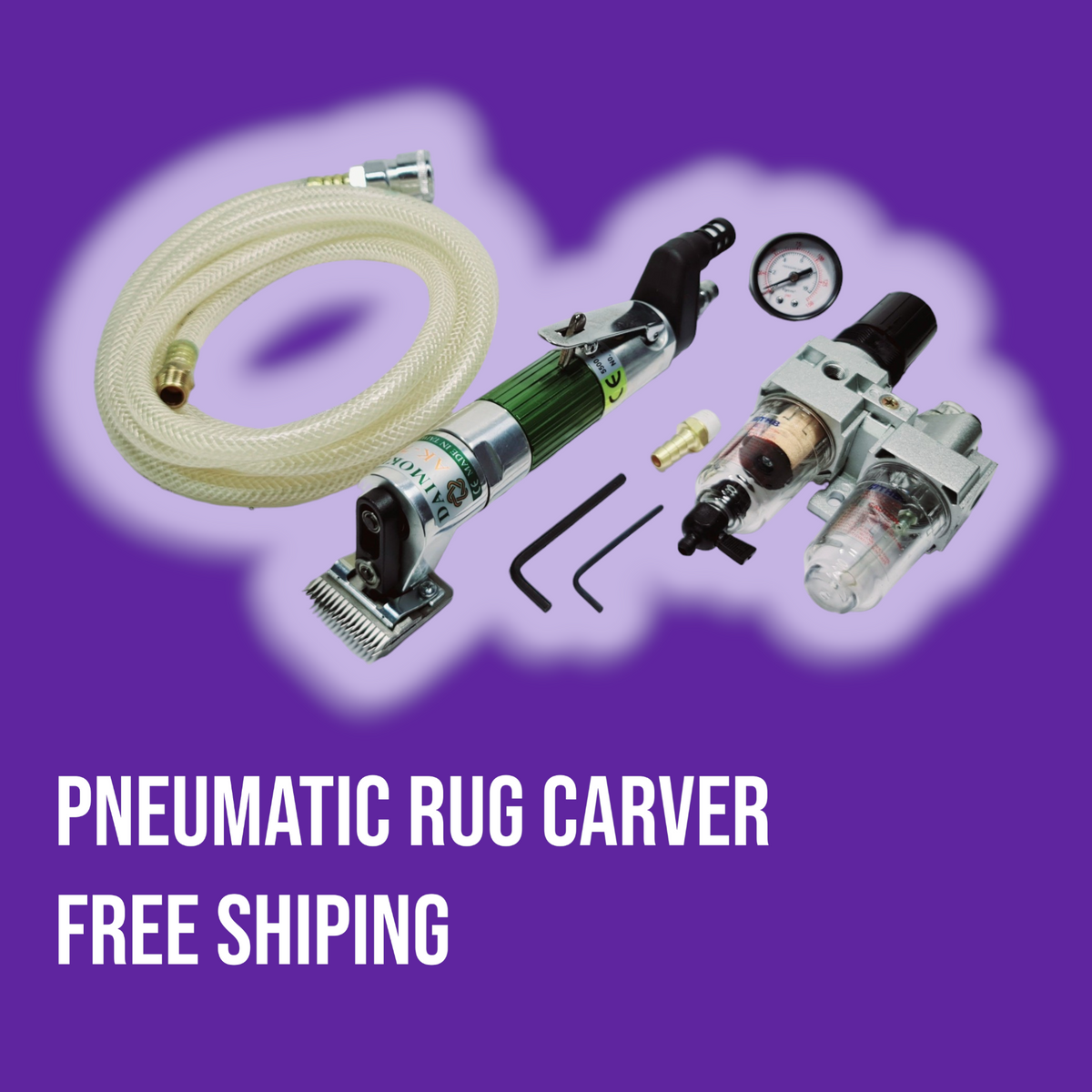 Pneumatic Carpet Carving Machine | Free Shipping